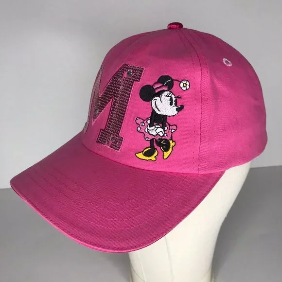 Disney Minnie Mouse Pink Sequin Girls Adjustable Hat - Picture 7 of 11